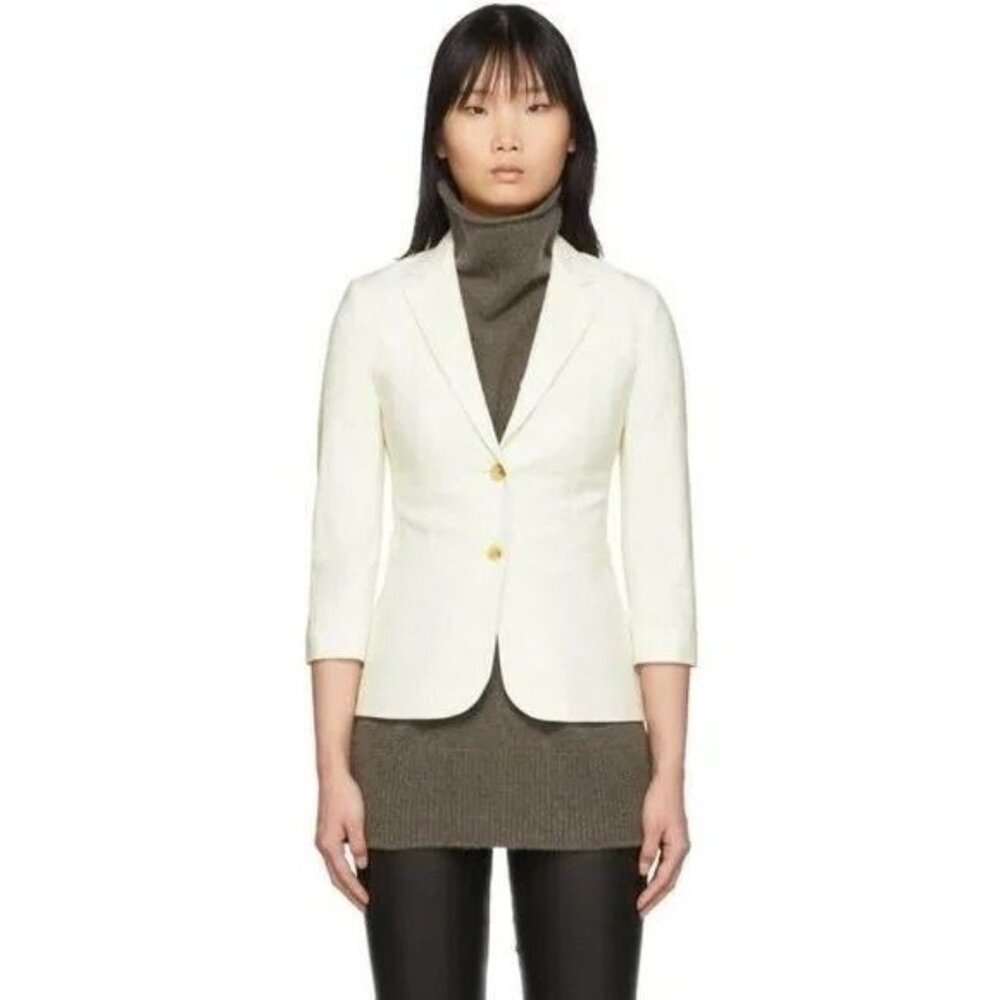 THE ROW Schoolboy Blazer in Stretch Wool